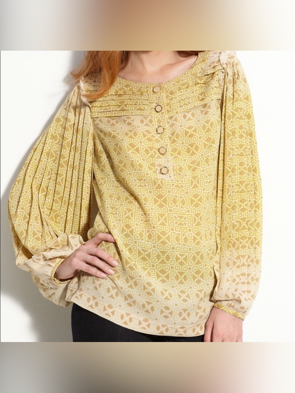 Tory Burch Octavia Silk Tunic Blouse